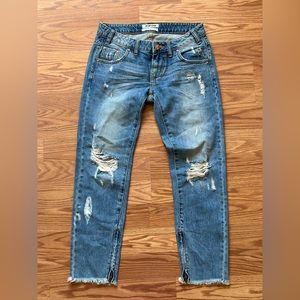 One by One Teaspoon Low Waist Short Rise Rigid Skinny Leg